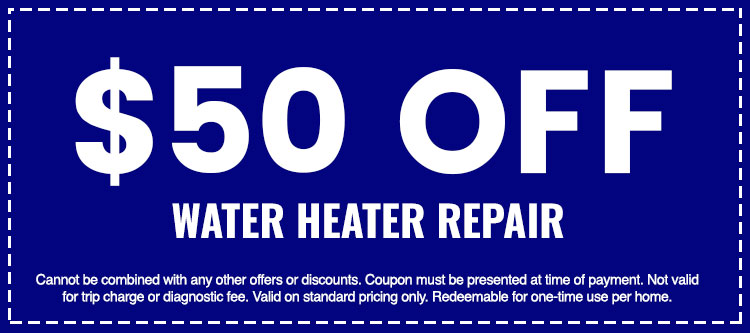 Discounts on Water Heater Repair