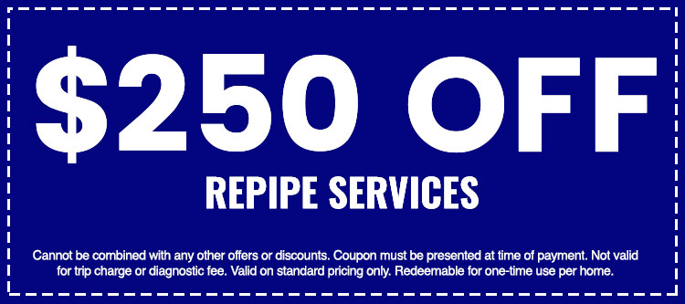 Discounts on Repipe Services