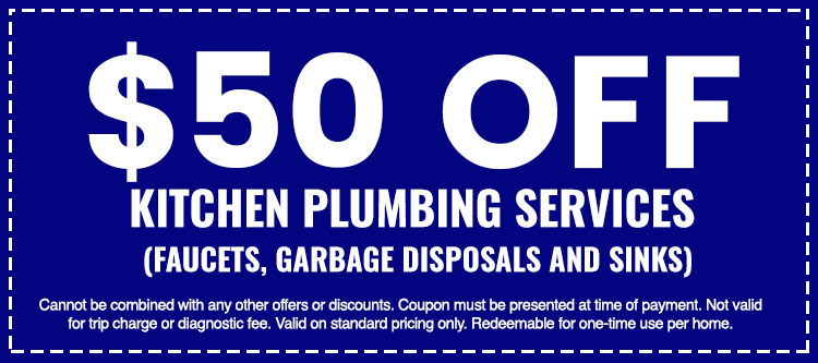 Discounts on Kitchen Plumbing Services